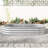 Outdoor Silver Metal Raised Planter, Oval For Garden Radiance Large Bed, Sensation-654554401-654554403