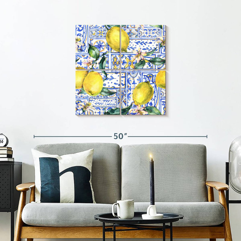Yarlin Azulejo Citrons, H 26 po x l 26 po