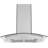 Ancona 30" 450 CFM Convertible Island Glass Canopy Range Hood in Stainless Steel