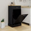 Armoire à déchets inclinable à un tiroir et à un compartiment Mellal
