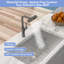 360° Pull-Down Kitchen Faucet With 4 Spray Modes, Gunmetal Black