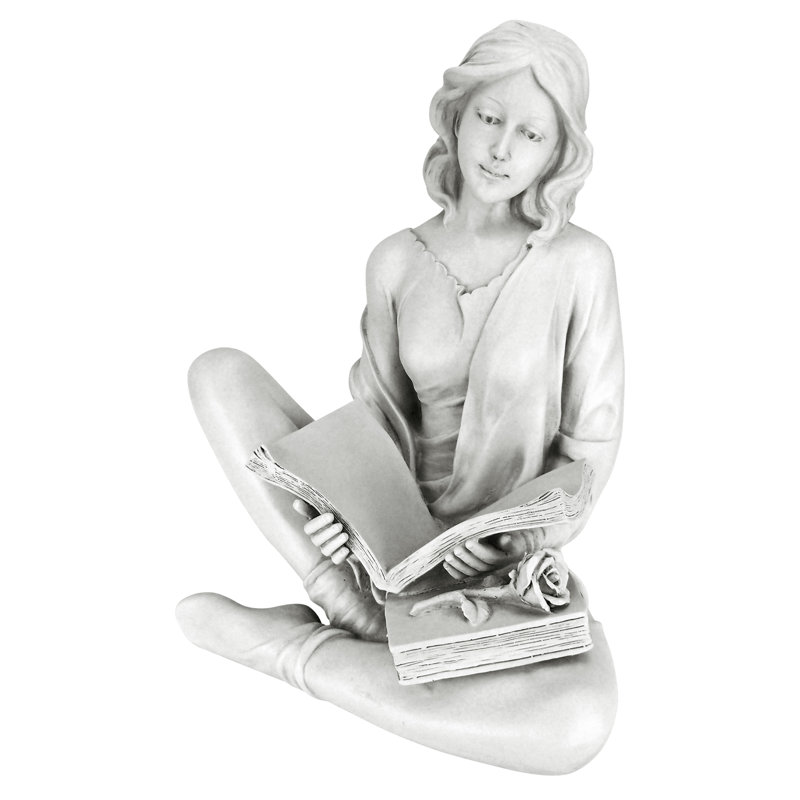 Statue de jardin fille Reflection Reader