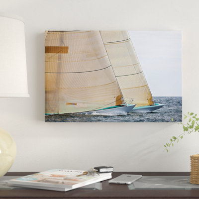 «Voiliers en compétition dans la classe des 12 mètres, Newport Rhode Island USA», reproduction de photo sur toile