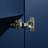 30" Modern Navy Blue Freestanding Single Sink Bathroom Vanity with White Ceramic Top  -1237742077