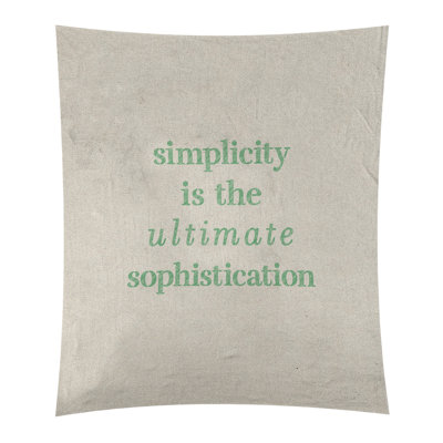 Tapisserie à citation simple et sophistiquée en polyester