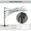 Nasiba 300cm Lighted Cantilever Parasol