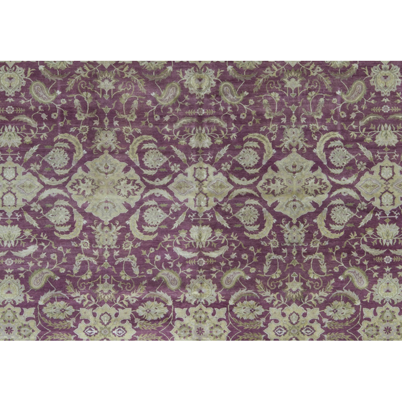 Hand-Knotted High-Quality Rose Area Rug