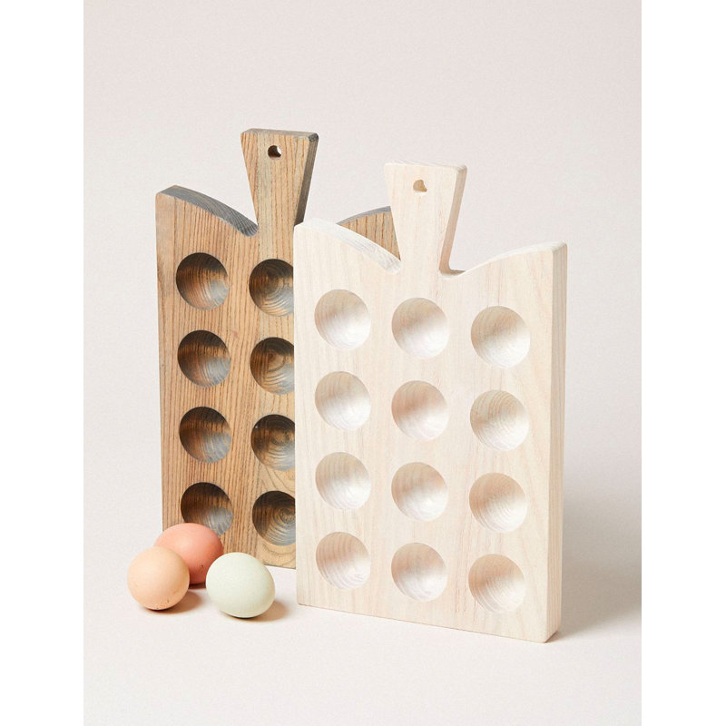 Araucana Handmade Wood Egg Platter - Thumbnail 3