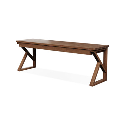 Nut-brown Rectangular Solid Wood with 3 drawers writing desk