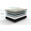 Firm Queen Bed Mattress With Gel Foam And Convoluted Layer 8 Inch Soft