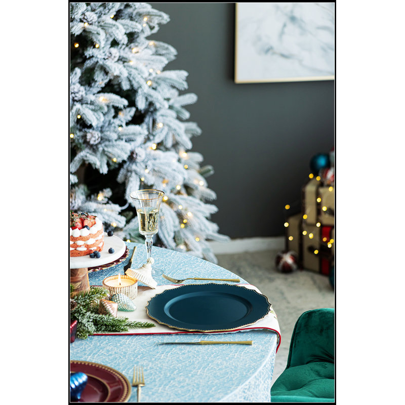 Paquet de 8 assiettes de présentation en plastique, P 13 po