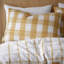Brushed Seersucker Gingham Reversible Duvet Cover Set-103006338-103006340