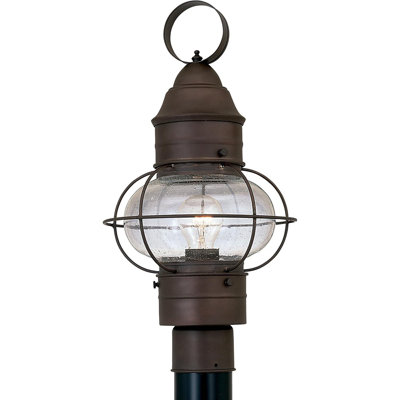 Designers Fountain Outdoor Lamp Post Light Fixture, Classic Rustic Finish, Weather Resistant, Exterior Lantern For Yard, Garden, Patio, Porch, Drivewa