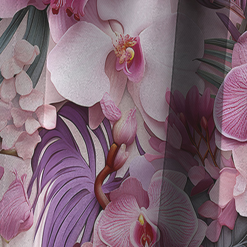 Motif tropical Orchid Dreams - Rideau floral - Rideau occultant floral - 1 panneau, L 52 po x L 120 po