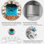 Horloge murale bleue-1133885606