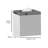 Square Ceramic Tissue Box Cover with White Gloss Finish for Standard Boxes