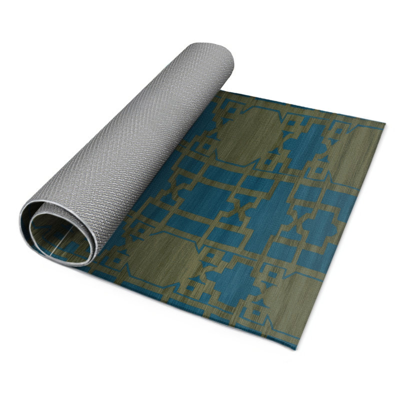 Tapis brun intérieur et extérieur Trellis