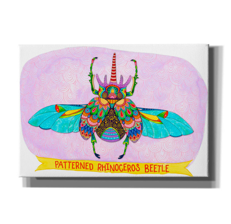 «Patterned Rhino Beetle Mounted» par Hello Angel