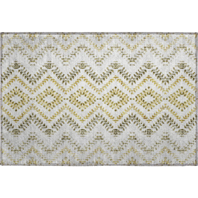 Premium Machine Washable Prisco Taupe Rug