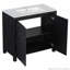 Armoire de rangement de salle de bain 36 "avec lavabo en céramique-116858868