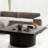 Square Coffee Table With Cylindrical Base-1474266369
