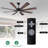 Deallen 72'' Ceiling Fan with LED Lights-1249957707