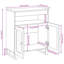 Solid Wood Rectangle Accent Cabinet