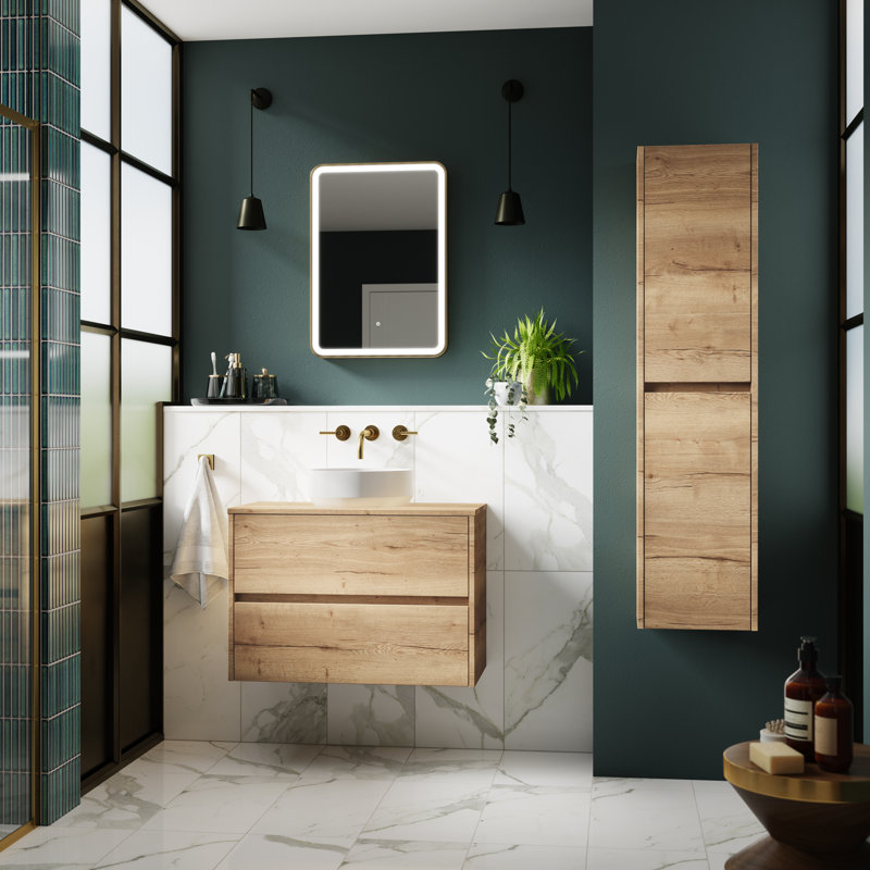 Havana Linen Cabinet, Autumn Oak Brown