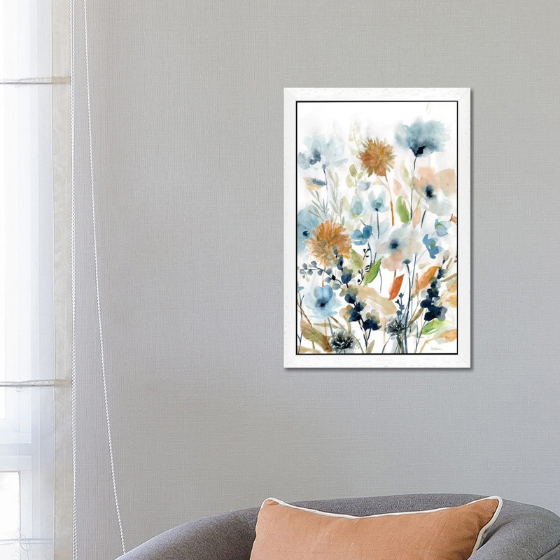 Holland Spring Mix Ii by Carol Robinson - Painting on Canvas, 101.6 cm H x 66.04 cm W, White Floater Framed