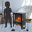 17 Inch Freestanding Electric Fireplace Stove Heater With 3D Flame Effect