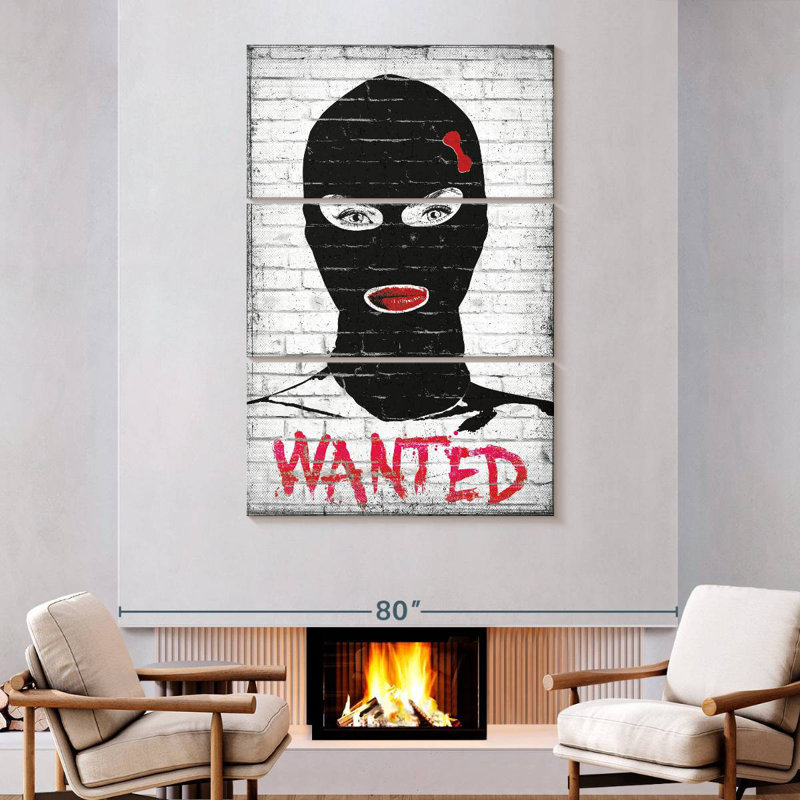 Wanted Chic Robber, 74" H x 48" W