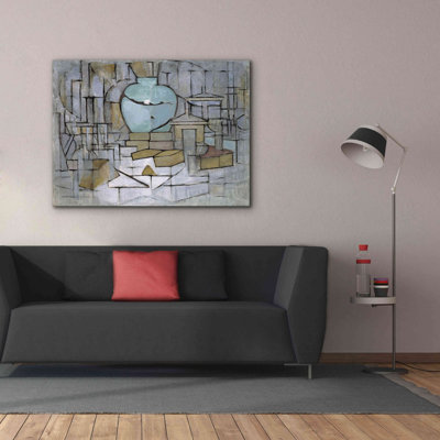 'Still Life with Gingerpot II, 1912' by Piet Mondrian, Giclee Canvas Wall Art
