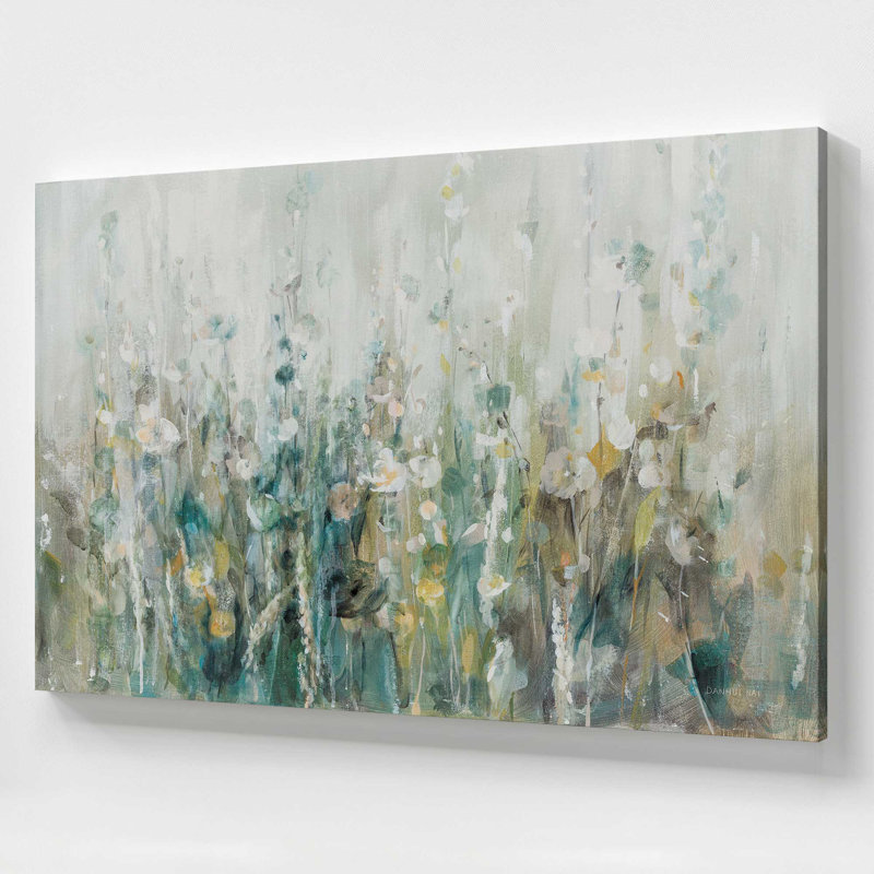 Motif de fleurs sauvages, Toile tendue, 36 po x 54 po