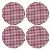 Set of 4 Gracie Oaks Farmhouse Quilt Placemats