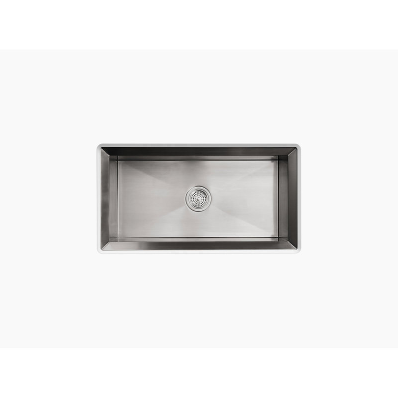 Poise 33" x 18" x 9.75" Under-Mount Single-Bowl Kitchen Sink, Standard