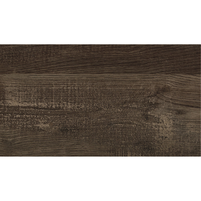Lit double pour chambre à coucher en brun rustique, fait de bois avec placage, tête de lit, rails et sommier pour un concept de lit brun, rails, requis