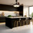42 Inch Pendant Light - Black Bird's Nest Remote Control Inverter 7 Colour Bluetooth Invisible Fan Light - Perfect For Living Room/kitchen Island/bedroom