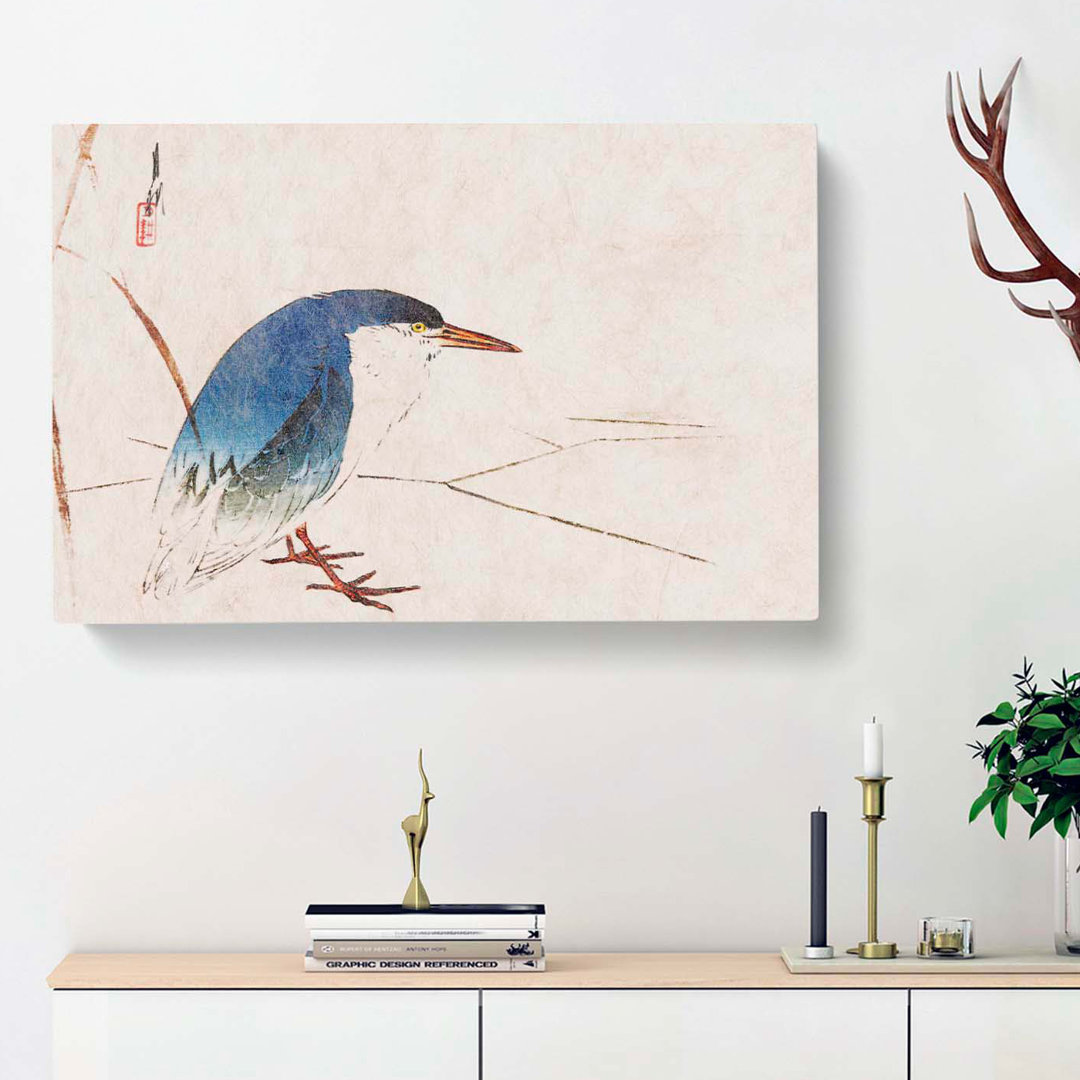 Blue Bird by Ogata Gekko - Wrapped Canvas