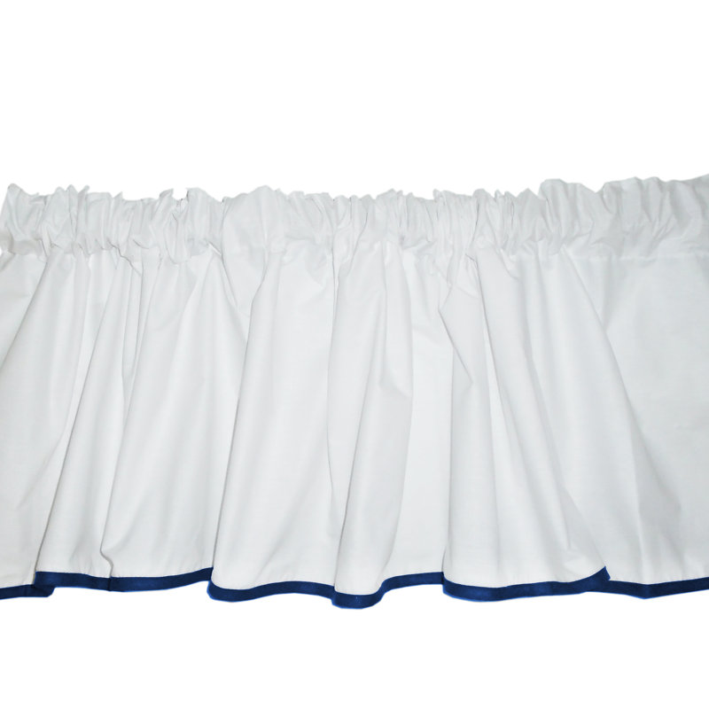 Cantonnière 72 "Vilray Forever Mine, Blanc / Bleu royal