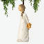 10.5cm Porcelain Hanging Figurine Ornament