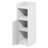 Bathroom Storage Cabinet, 4-Tier Bathroom Cabinet, Narrow Cabinet with Door and Adjustable Shelves, 24H, for Small Spaces, Bathroom, Living Room, Entryway, White