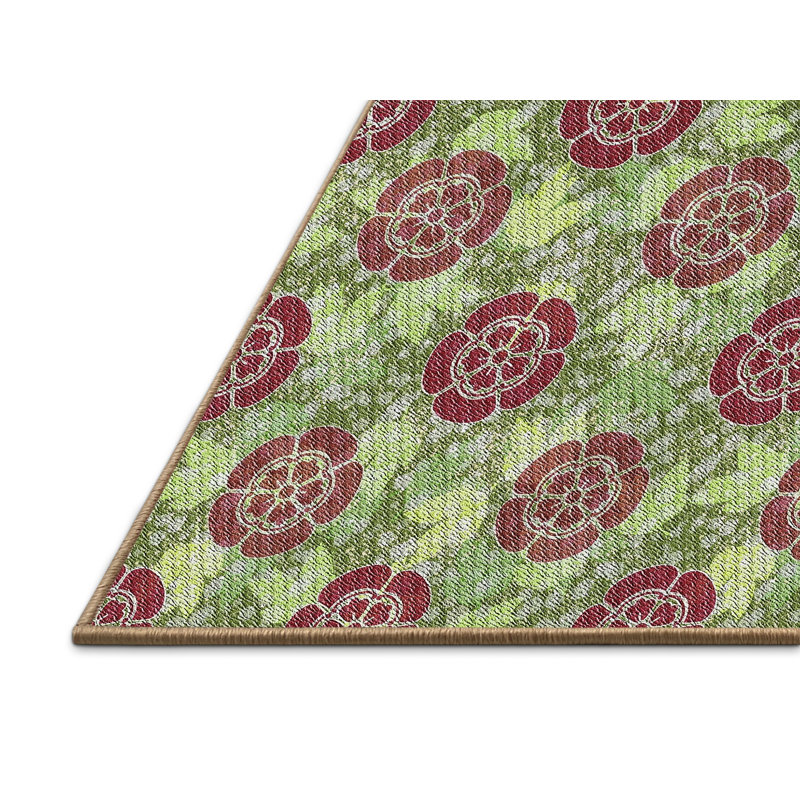 Pomonok Floral Indoor Rug, Rectangle 8' x 12'