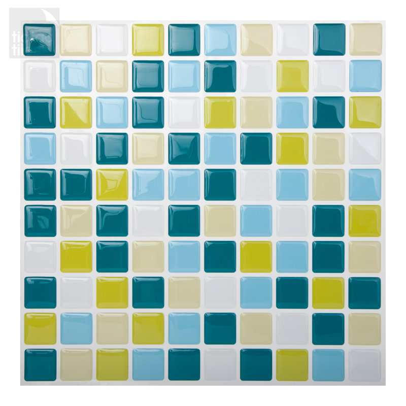 Carreau de mosaïque auto-adhésif en PVC l 10 po x L 10 po