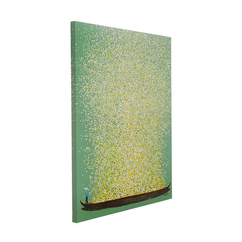 FLOWERBOAT Flower Boat - Wrapped Canvas Art Prints, 100cm H x 80cm W
