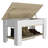 Austin 40" Wide Storage Table with 1 Extendable Shelf, 4 Legs and Lower Shelf-1660132494-1660132489