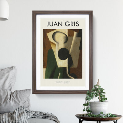 Still Life with a Glass by Juan Gris - 1 Piece Single Picture Frame Wall Art