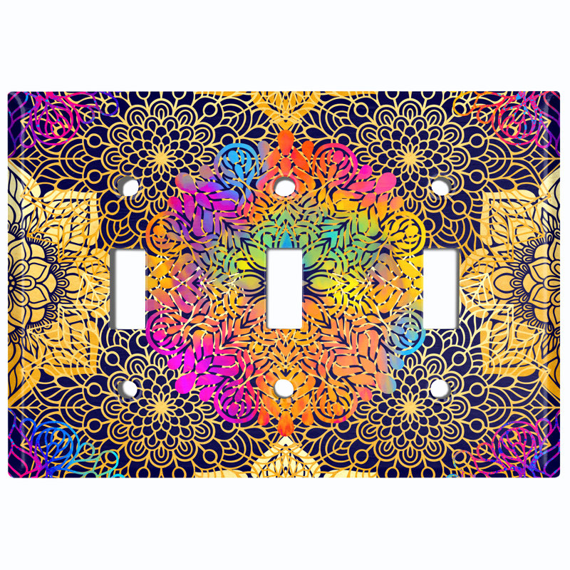 Plaque murale 3 lumières Mandala