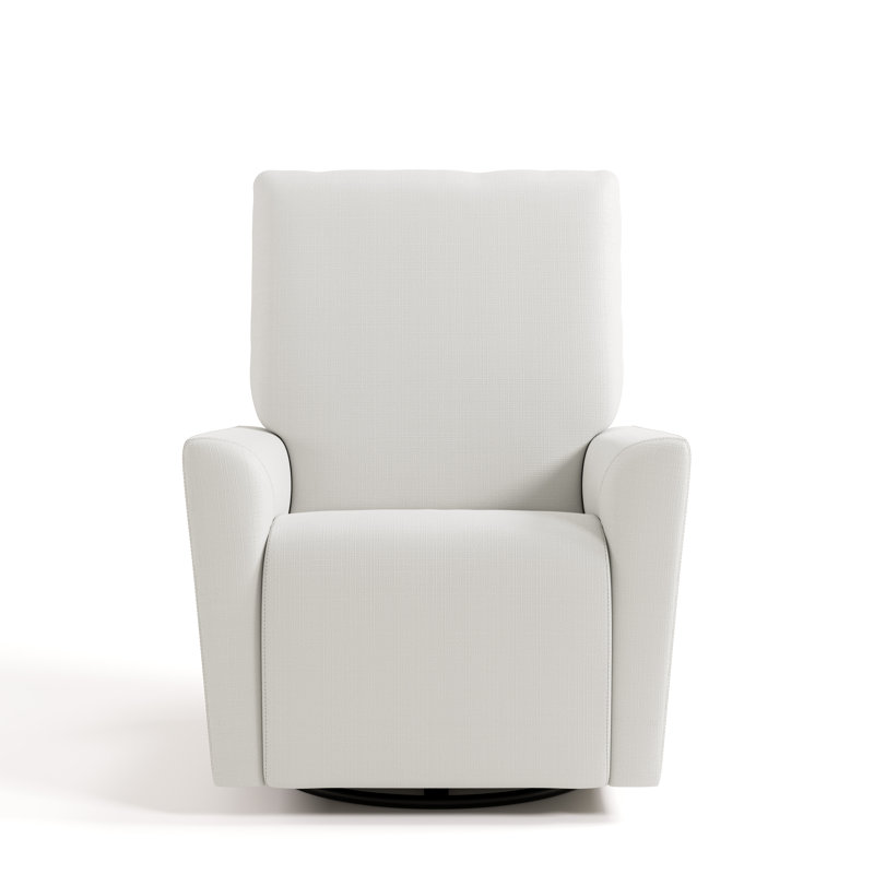 Santorini Deluxe Power Recliner Swivel Glider, Ivory Basketweave