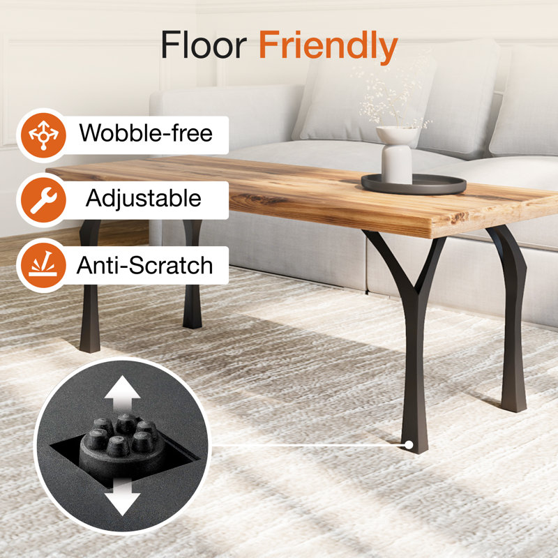 Faras Metal Bench Legs, Set of 4