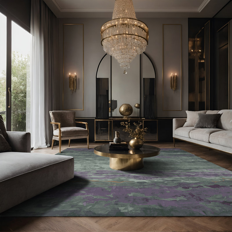Tapis gris soyeux et moelleux, Tapis de couloir 2 pi x 5 pi